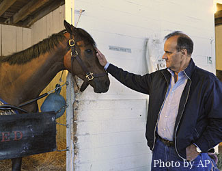 Kentucky Derby HOpeful Homeboykris and Dodgers Manager Joe Torre